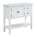 Modern Console Table Sofa Table with 2 Drawers, 1 Cabinet and 1 Shelf R906034