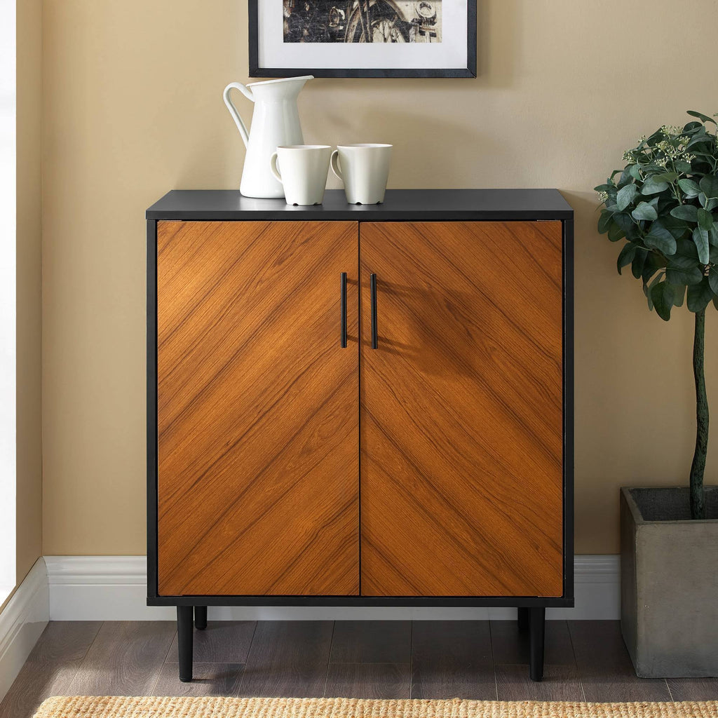 Solid Black Accent Cabinet L5698