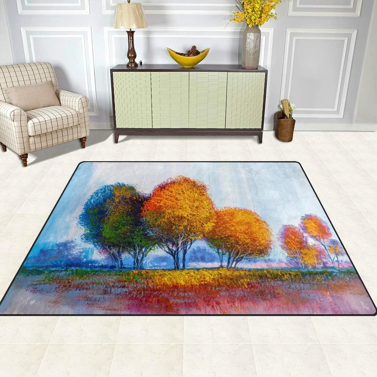 Area Rug Pad Floor Mat 5'3" x 4' (63 x 48 inch) H640917