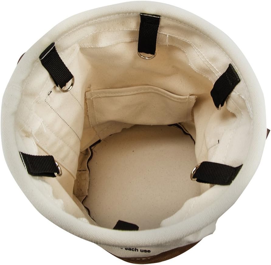 Canvas Bucket with Leather Bottom R6624