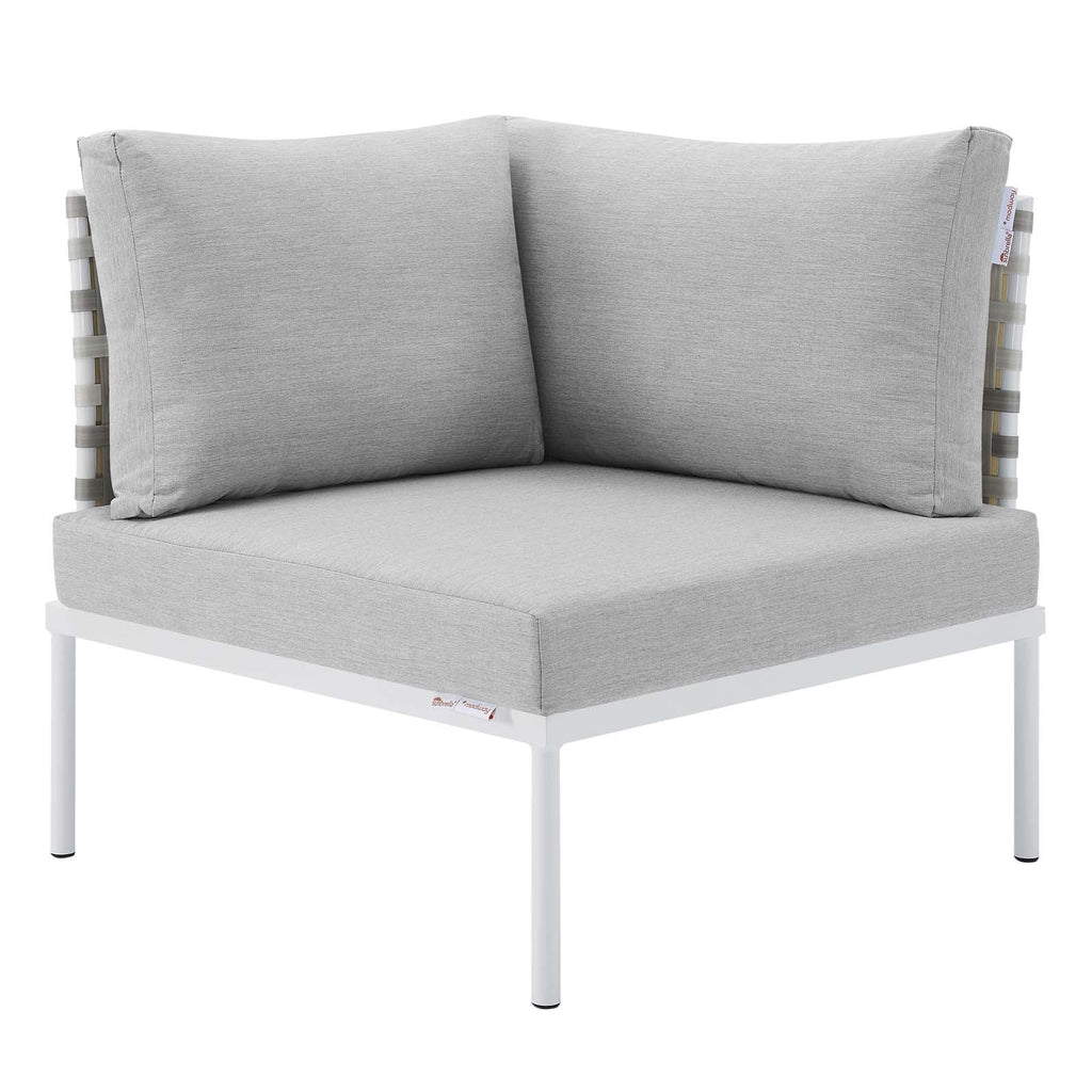 10-Piece Aluminum Outdoor Sectional Sofa Set in Taupe Gray L1796