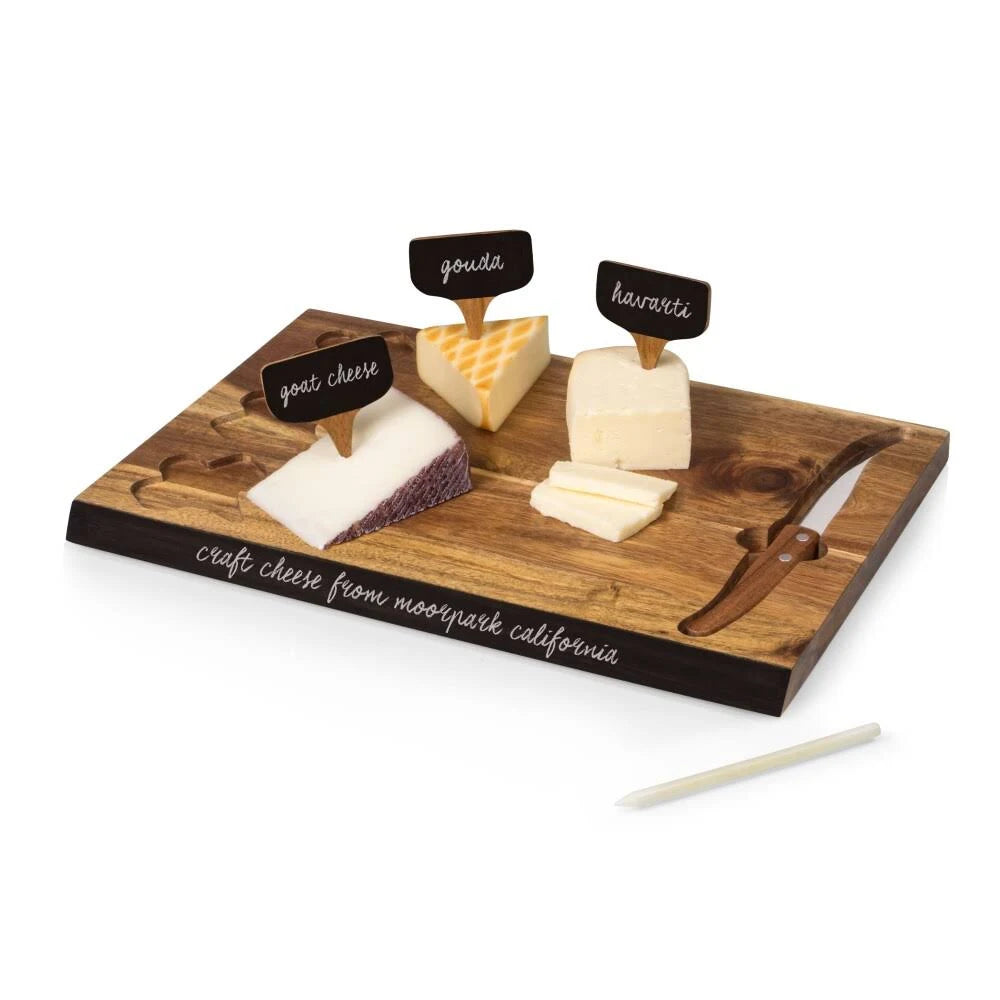 Acacia Cheese Board and Tools Set E3165