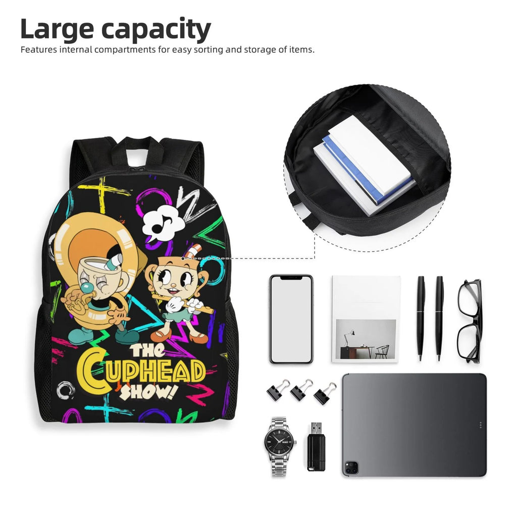 Cuphead Backpack Lightweight Daypack Rucksack J5795