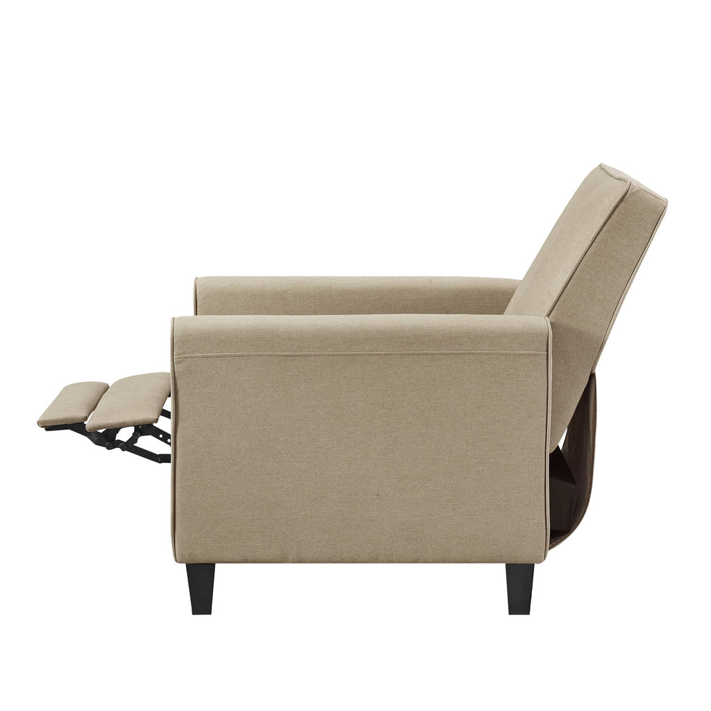 Mocha Linen Upholstered Club Chair Set of 2 O923383