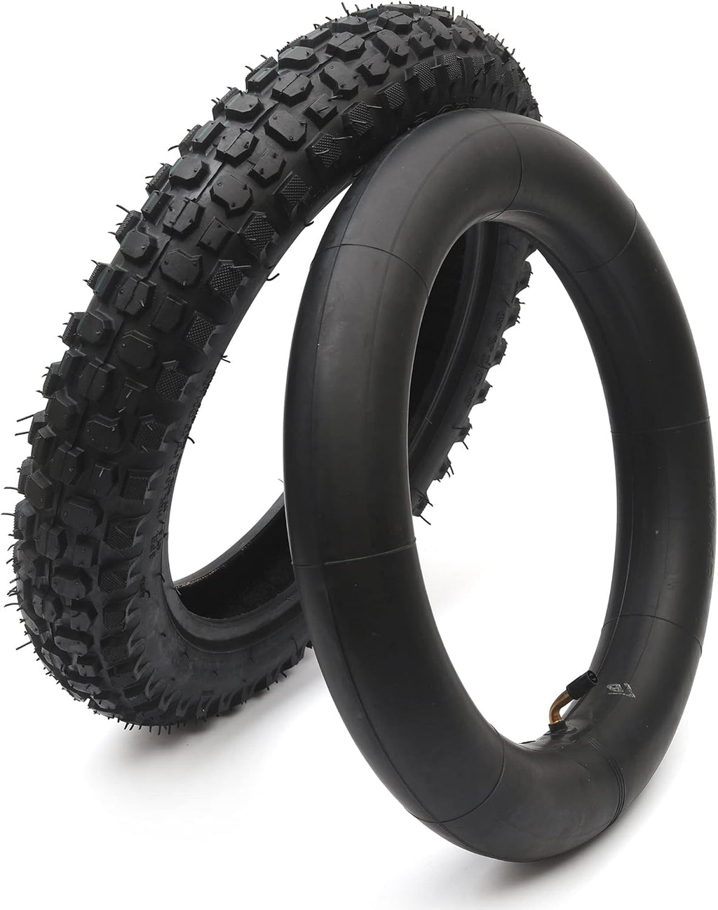 3.00-12 Knobby Motocross Dirt Bike Tire and Tube Set with TR87 Valve Stem D976
