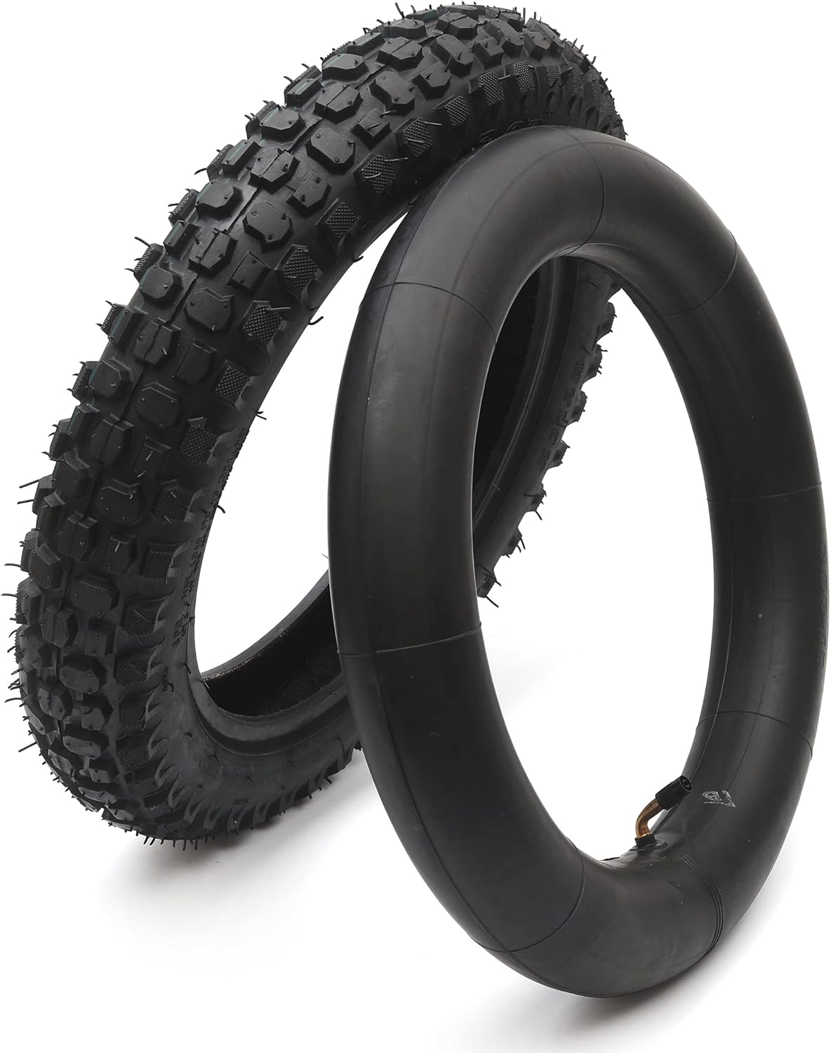 3.00-12 Knobby Motocross Dirt Bike Tire and Tube Set with TR87 Valve Stem D976