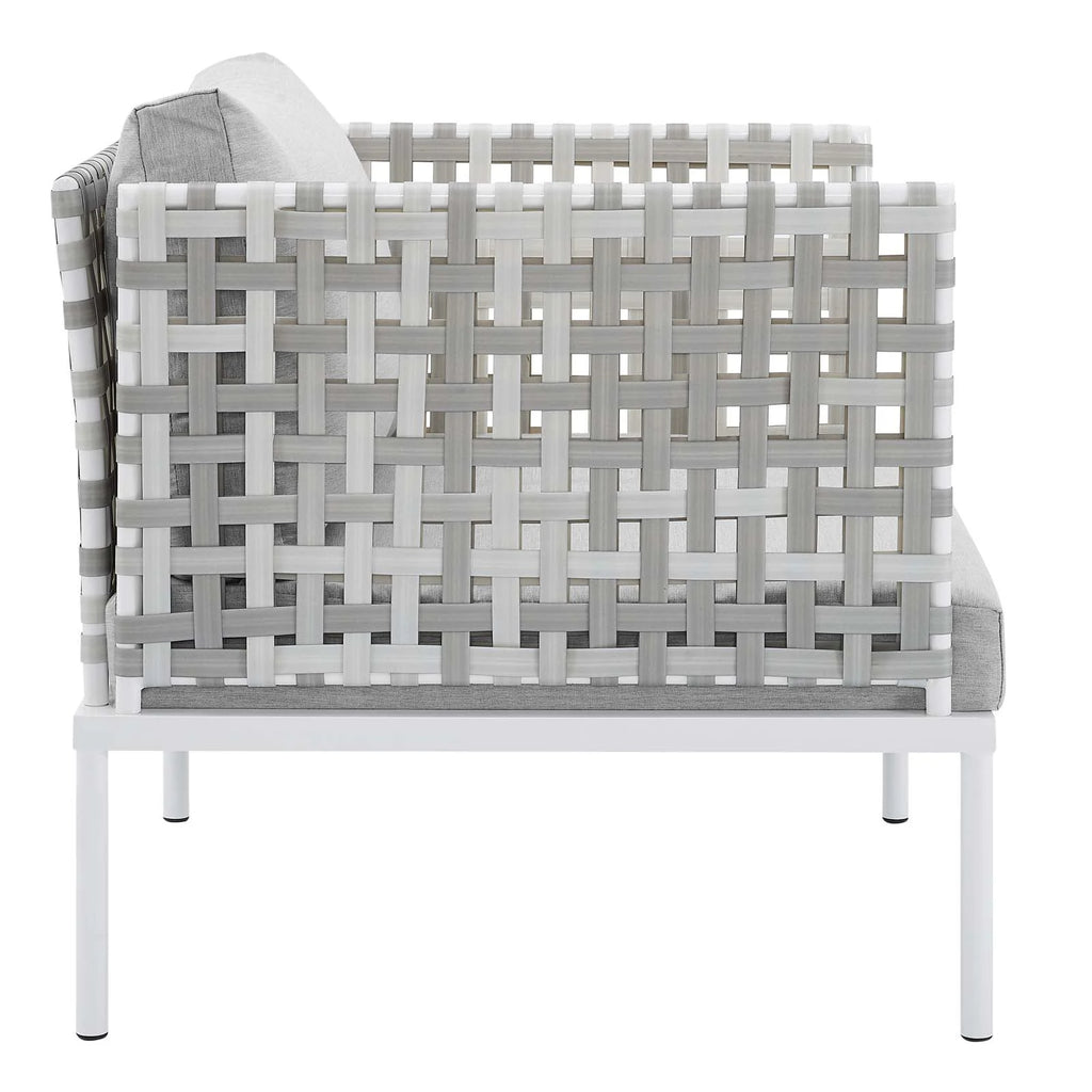10-Piece Aluminum Outdoor Sectional Sofa Set in Taupe Gray L1796
