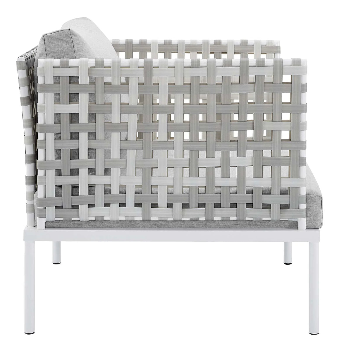 10-Piece Aluminum Outdoor Sectional Sofa Set in Taupe Gray L1796