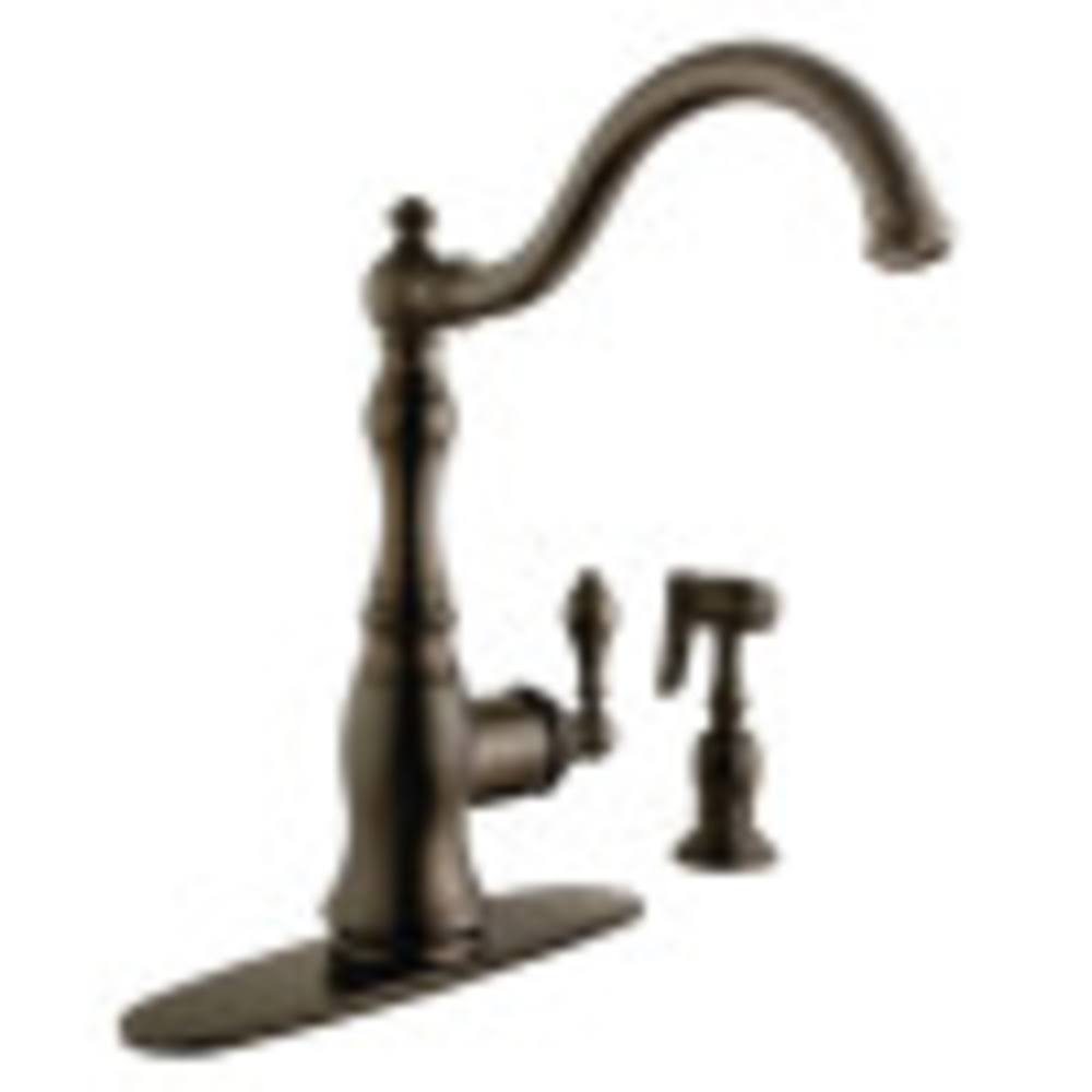 Oil-Rubbed Bronze Single-Handle Swiveling Kitchen Faucet I24628