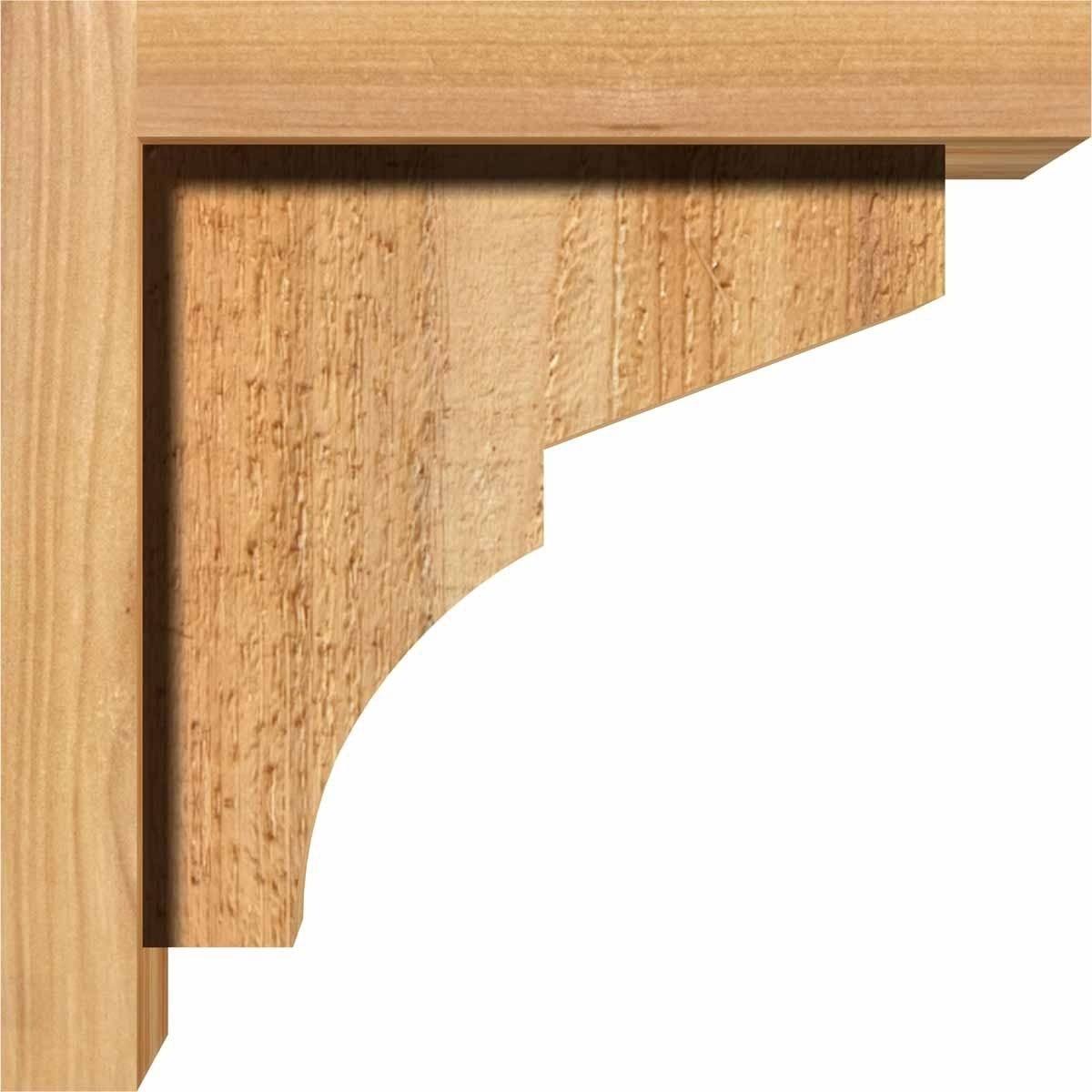 Monterey Rough Sawn Corbel with Backplate, Western Red Cedar K64255