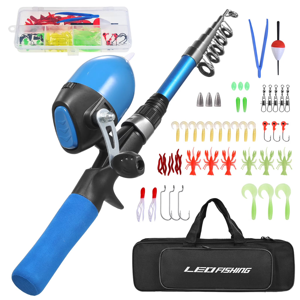 Portable Telescopic Fishing Rod and Reel Combo Starter Kit N290