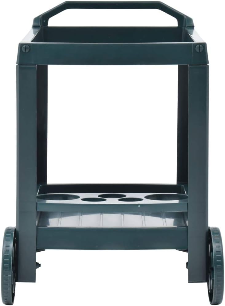 Green Plastic Beverage Cart X191