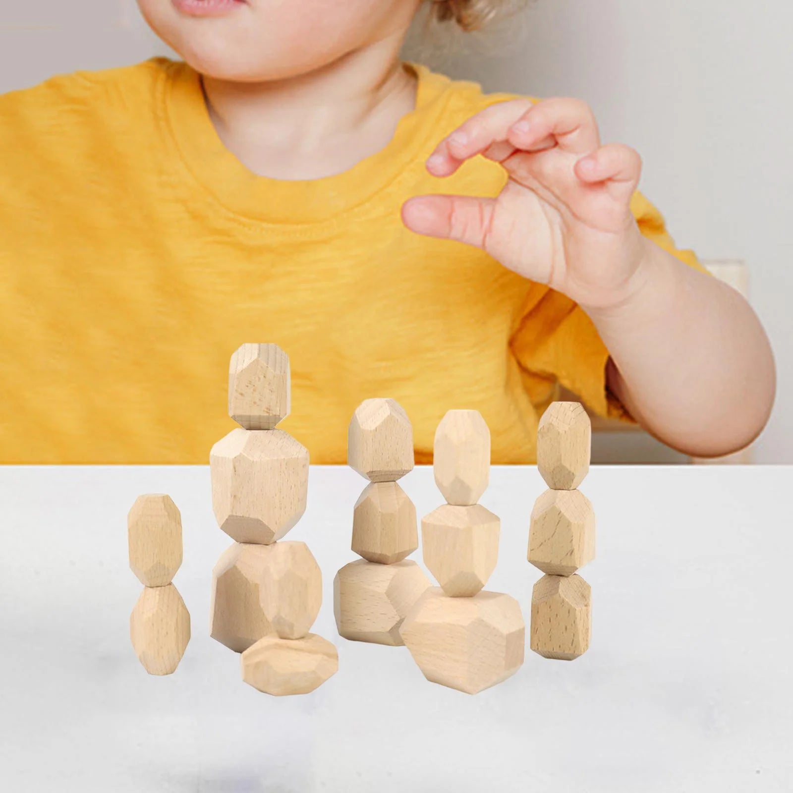 Wooden Stacking Stones Building Blocks H996652