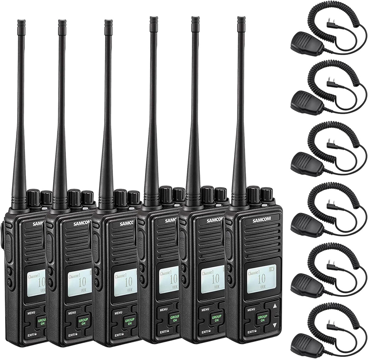 2 Pack 2 Way Radio 3000mAh Rechargeable UHF Walkie Talkie Q4039