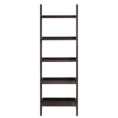 72x22 H x 23x22 W Wall Ladder Bookcase Espresso S431122