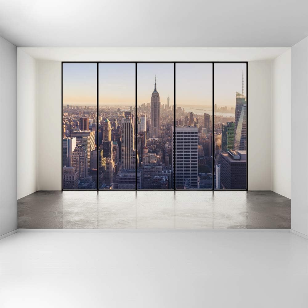 3D Cityscape Removable Wallpaper Wall Sticker 100x144 inches X651048