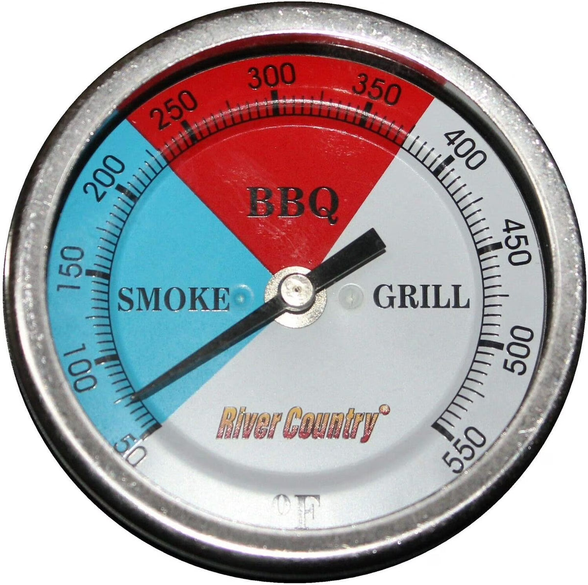 4" Dial BBQ Grill Smoker Thermometer (50 to 550 F) E3948