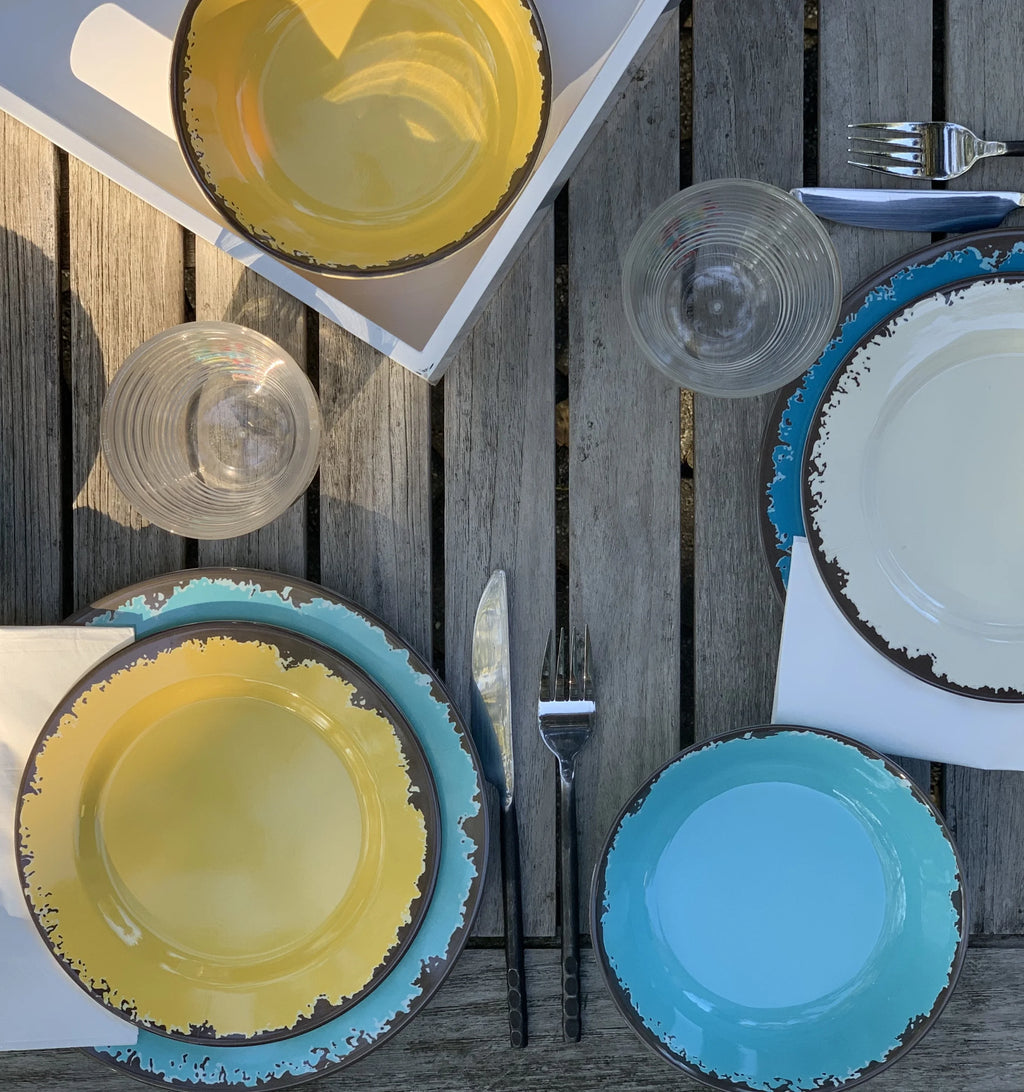 12-Piece Melamine Dinnerware Set S1478