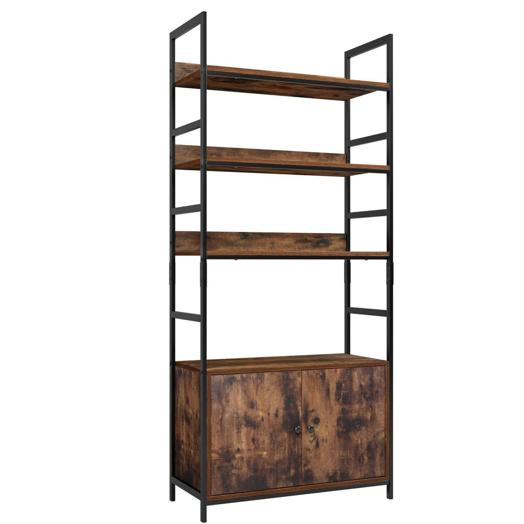 Industrial Bookcase with 2 Cabinets I53807