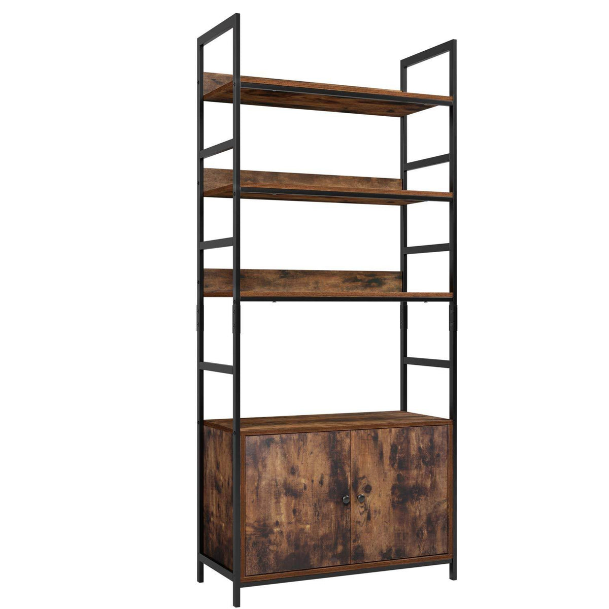 Industrial Bookcase with 2 Cabinets I53807