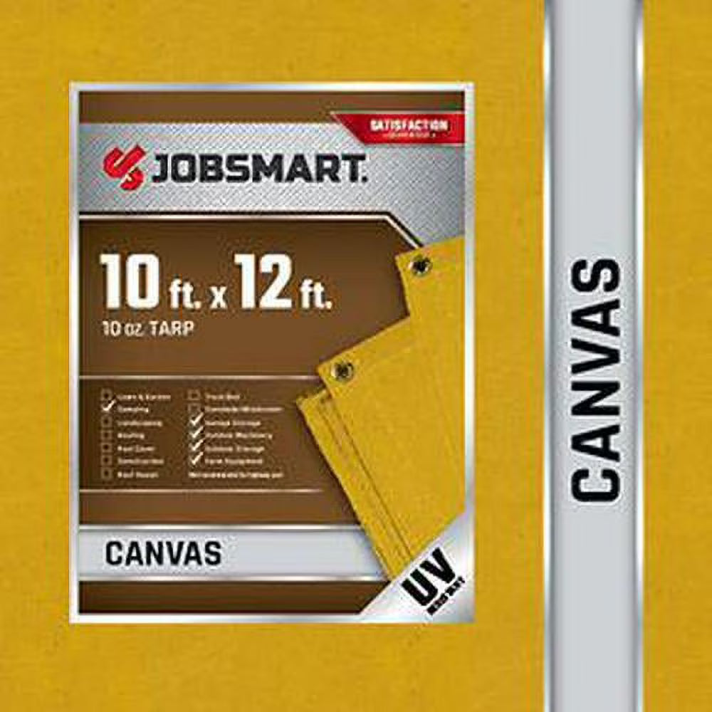 10 ft. x 12 ft. Canvas Tarp, 10 oz. I740025