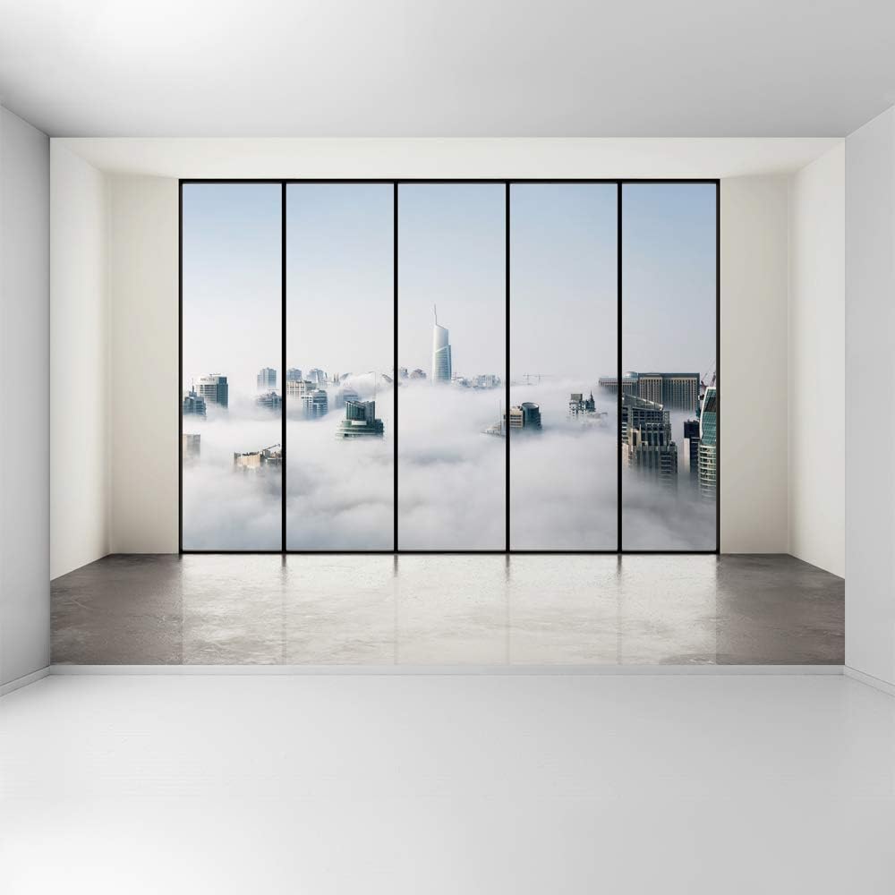 3D Cityscape Removable Wallpaper Wall Sticker 100x144 inches X651048