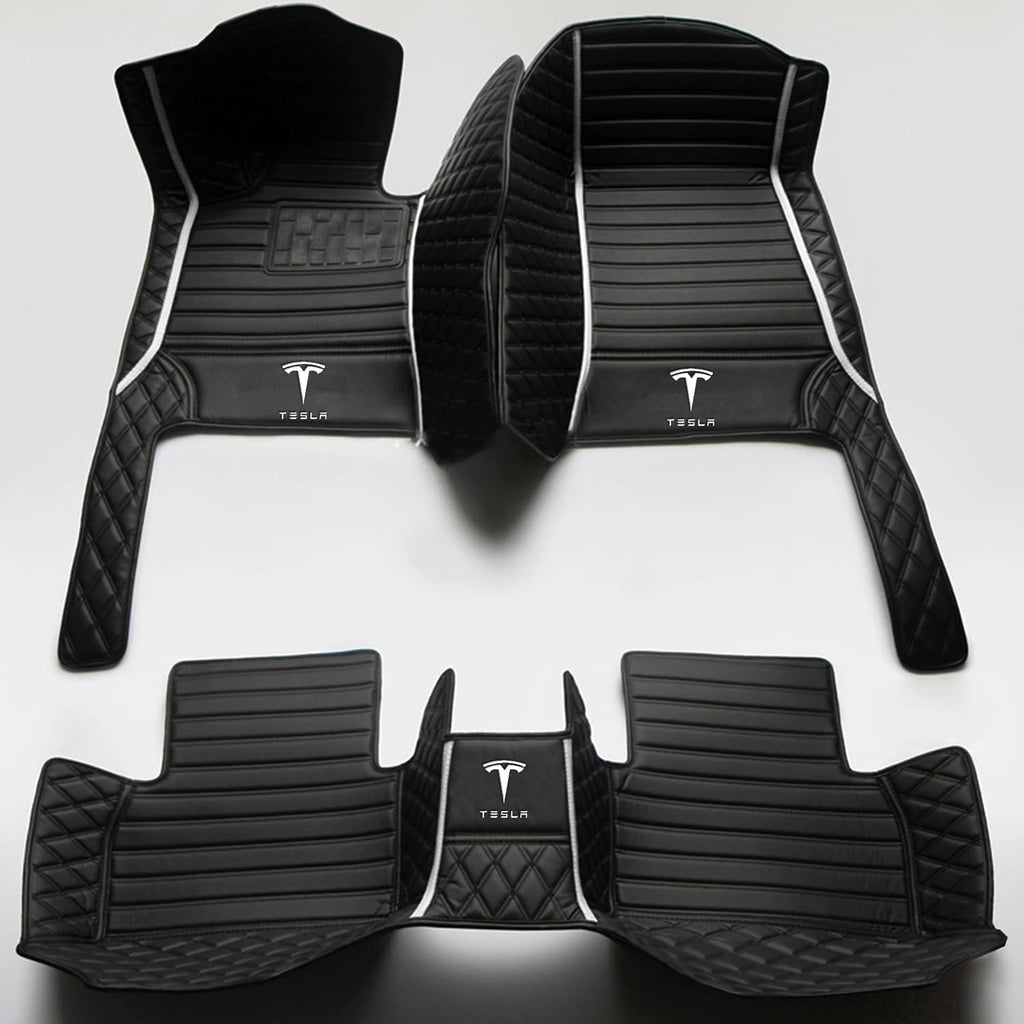 Waterproof Non-Slip All Weather Leather Car Floor Mat Pack of 2 Q443555