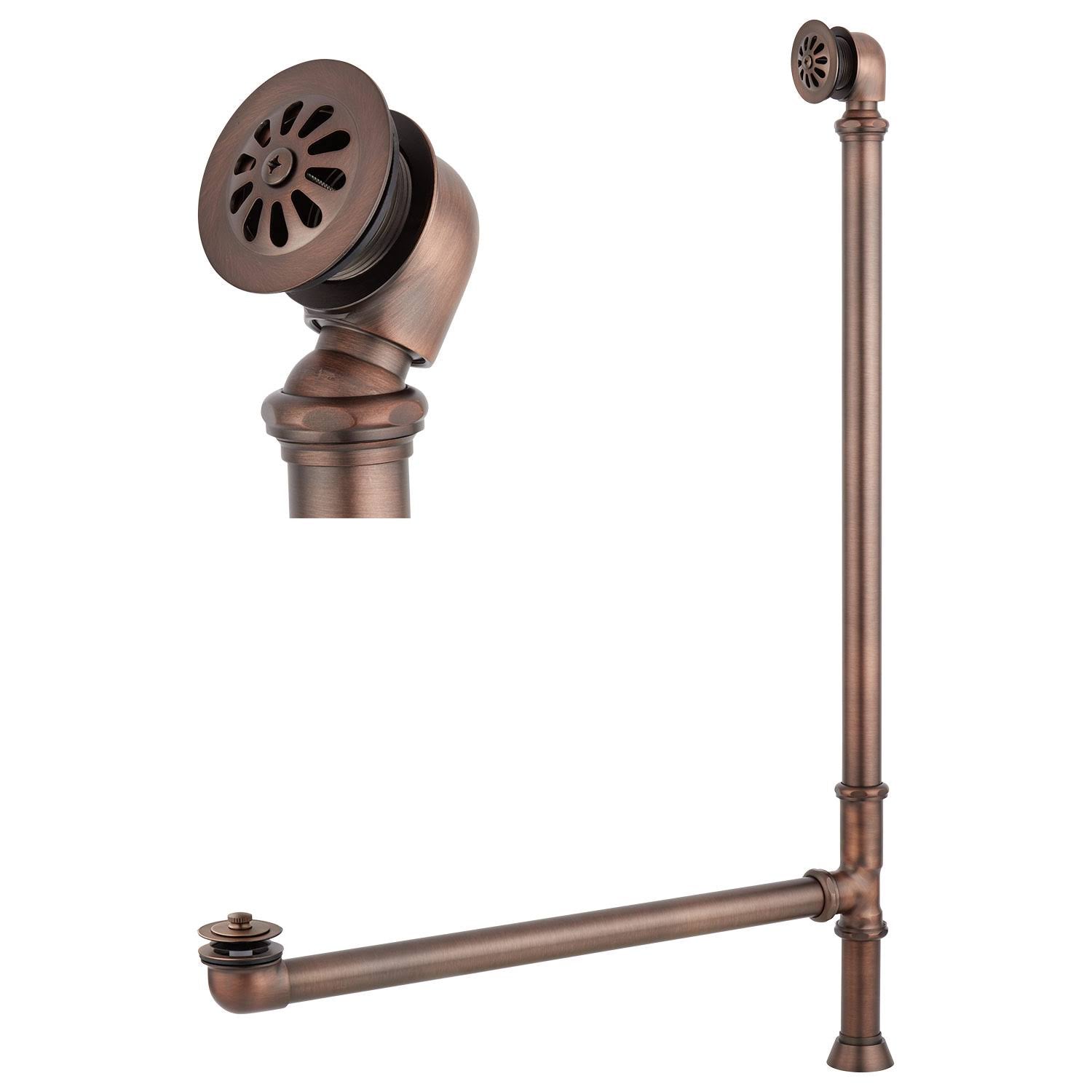 Lift and Turn Tub Drain with Swivel Head in Brushed Nickel V73769