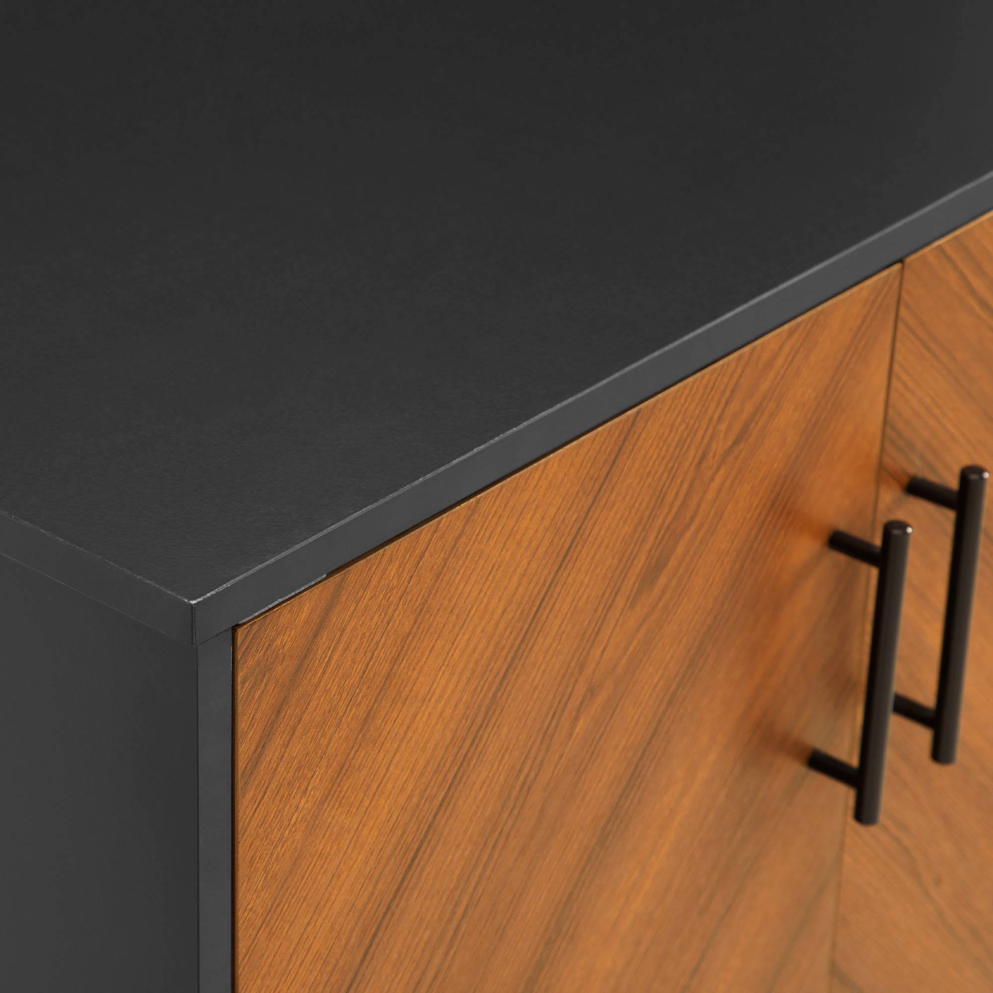Solid Black Accent Cabinet L5698