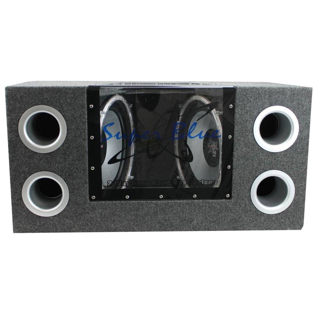 12x22 1200W Car Audio Subwoofer with Box and 1500W Mono Amp with Amp Kit W489810