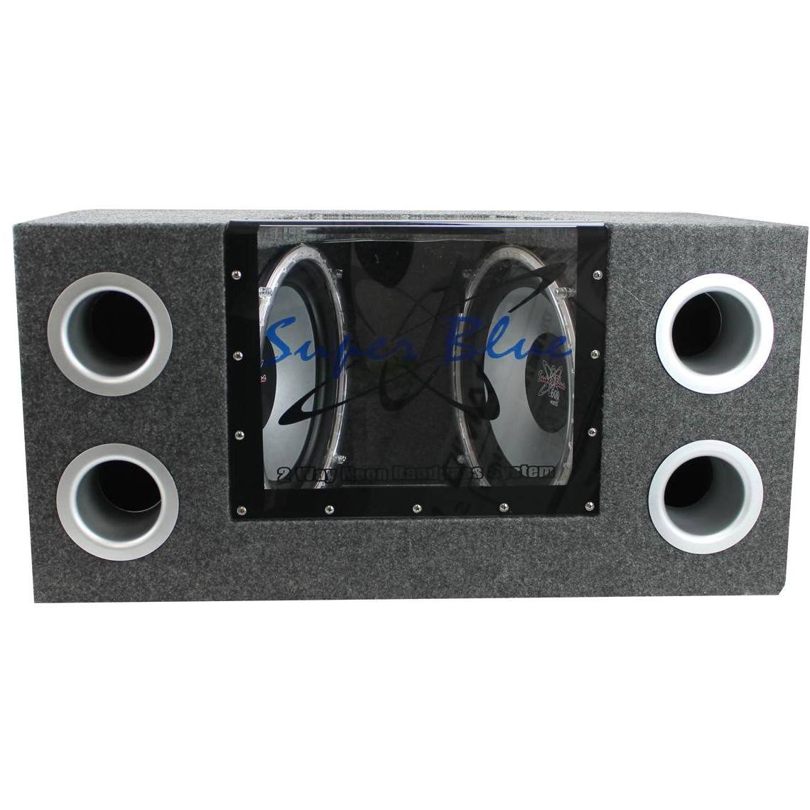12x22 1200W Car Audio Subwoofer with Box and 1500W Mono Amp with Amp Kit W489810
