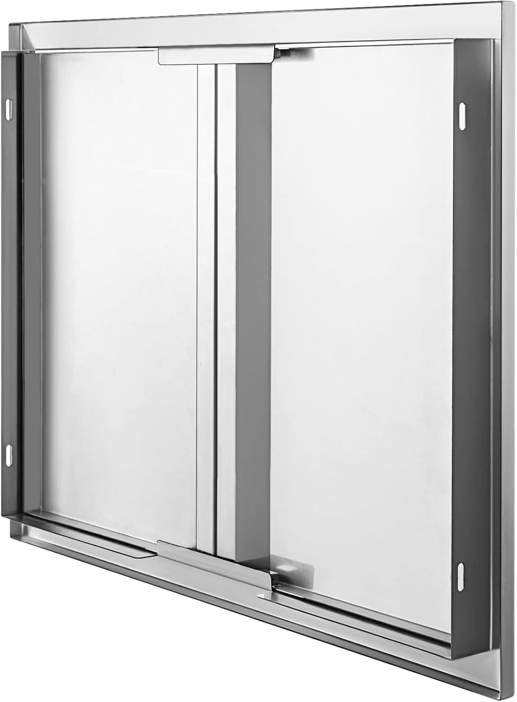 24 x 24 Inch Double BBQ Door Stainless Steel with Recessed Handle P18163