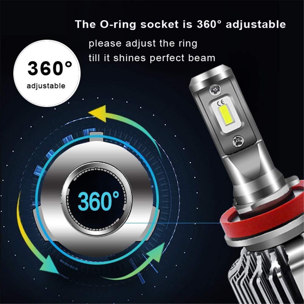 H11 and 9005 LED Bulbs Combo, 6000K Xenon White, Pack of 2 N711427
