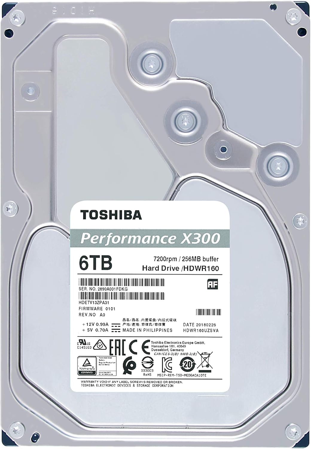6TB 3.5-Inch Internal Hard Drive 7200 RPM G12300