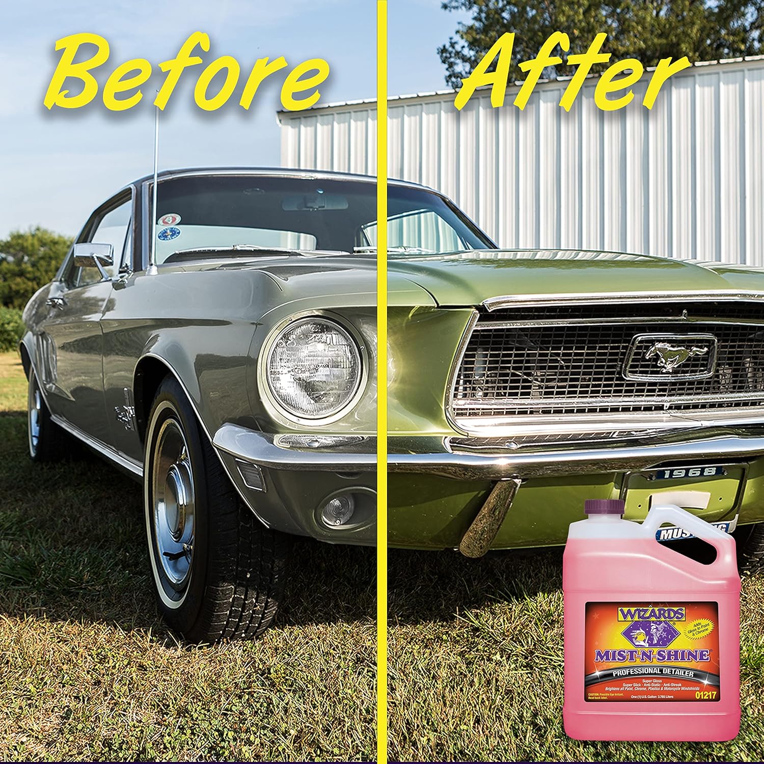 Mist-N-Shine Car Detailing Spray (1 Gallon, Refill, Pack of 2) X42364