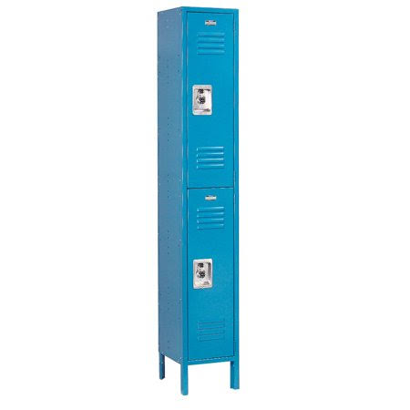 Blue Double Tier 2 Door Locker C914