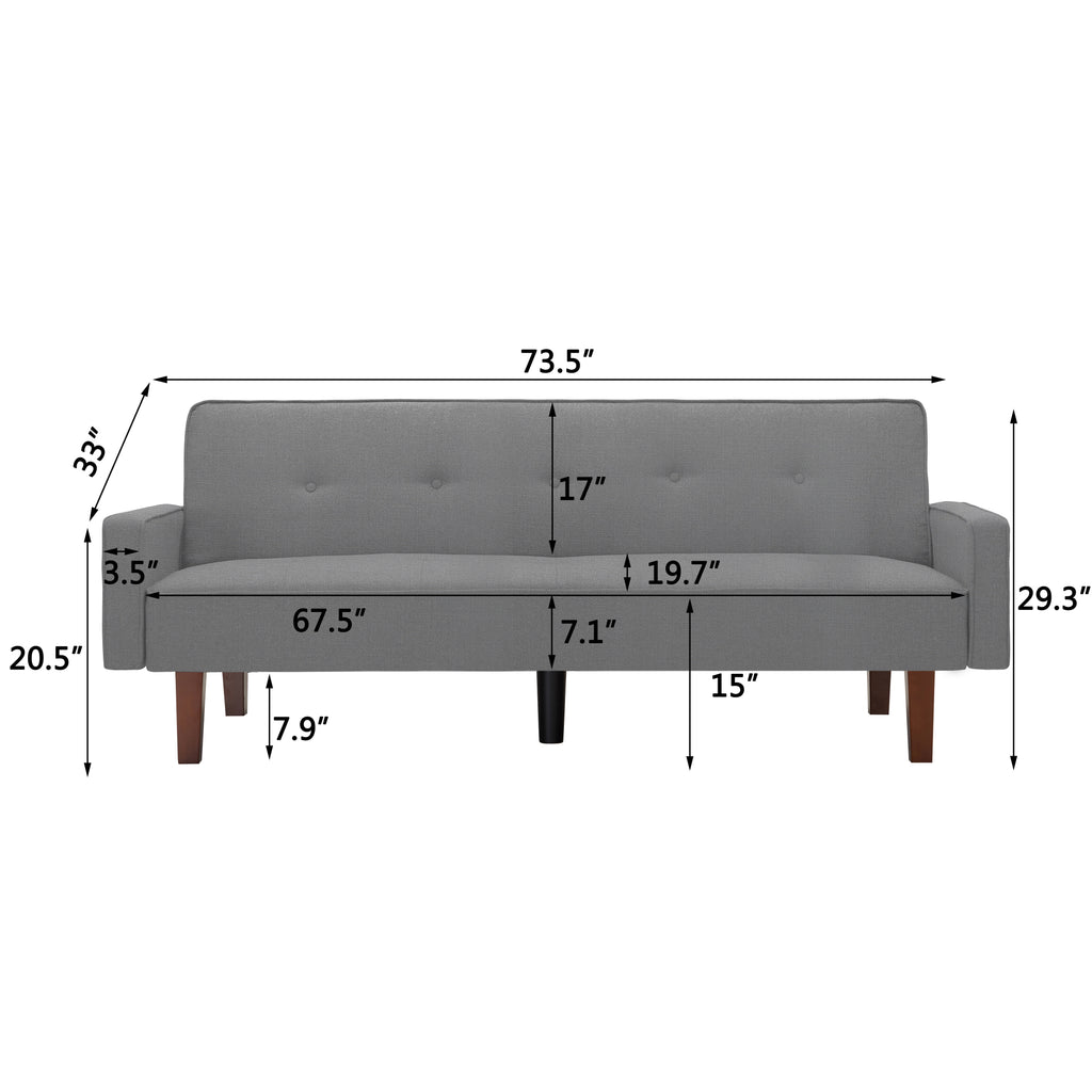 Light Grey Sofa Bed A3635