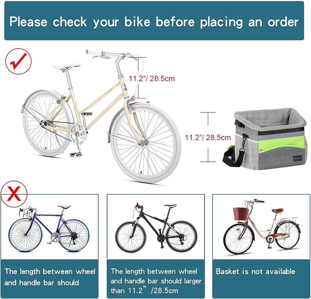 Dog Bike Basket and Dog Car Seat Pack of 2 Y1430