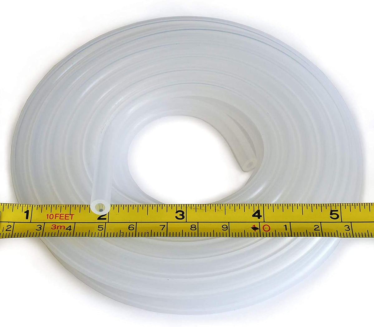 Pure Silicone Tubing 1/8" ID x 1/4" OD 500F 75 Feet Pack of 2 B63434