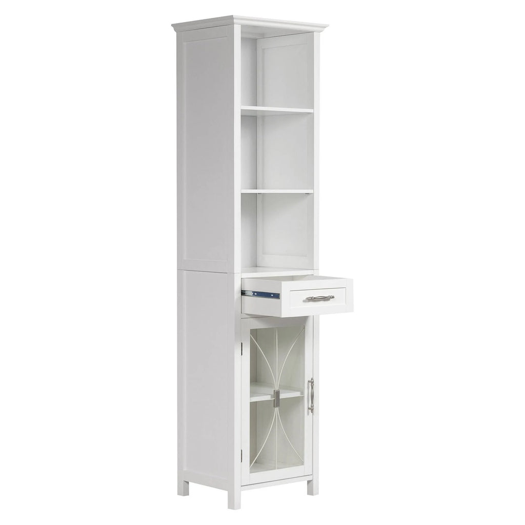 White Linen Cabinet P163