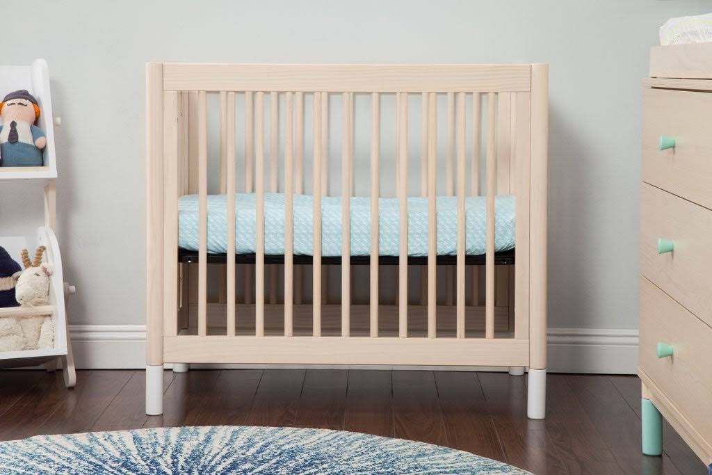 Washed Natural White 2-in-1 Mini Crib and Twin Bed K5260