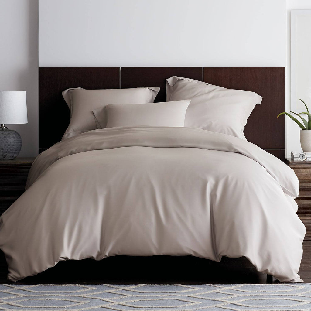 Tencel Lyocell Sateen Duvet Cover Beige Twin U3302