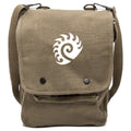 Olive Canvas Crossbody Travel Bag E649