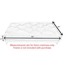 Queen Size Khaki Suede 8-Inch Latex Futon Mattress O295