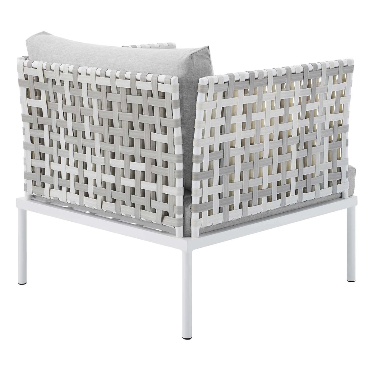 10-Piece Aluminum Outdoor Sectional Sofa Set in Taupe Gray L1796