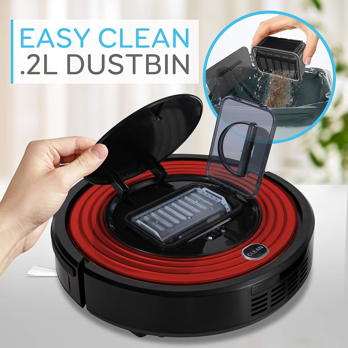 1500pa Suction Robot Vacuum Cleaner with Charging Dock O613