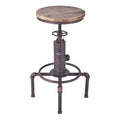 Solid Wood Adjustable Height Bar Stool N6486