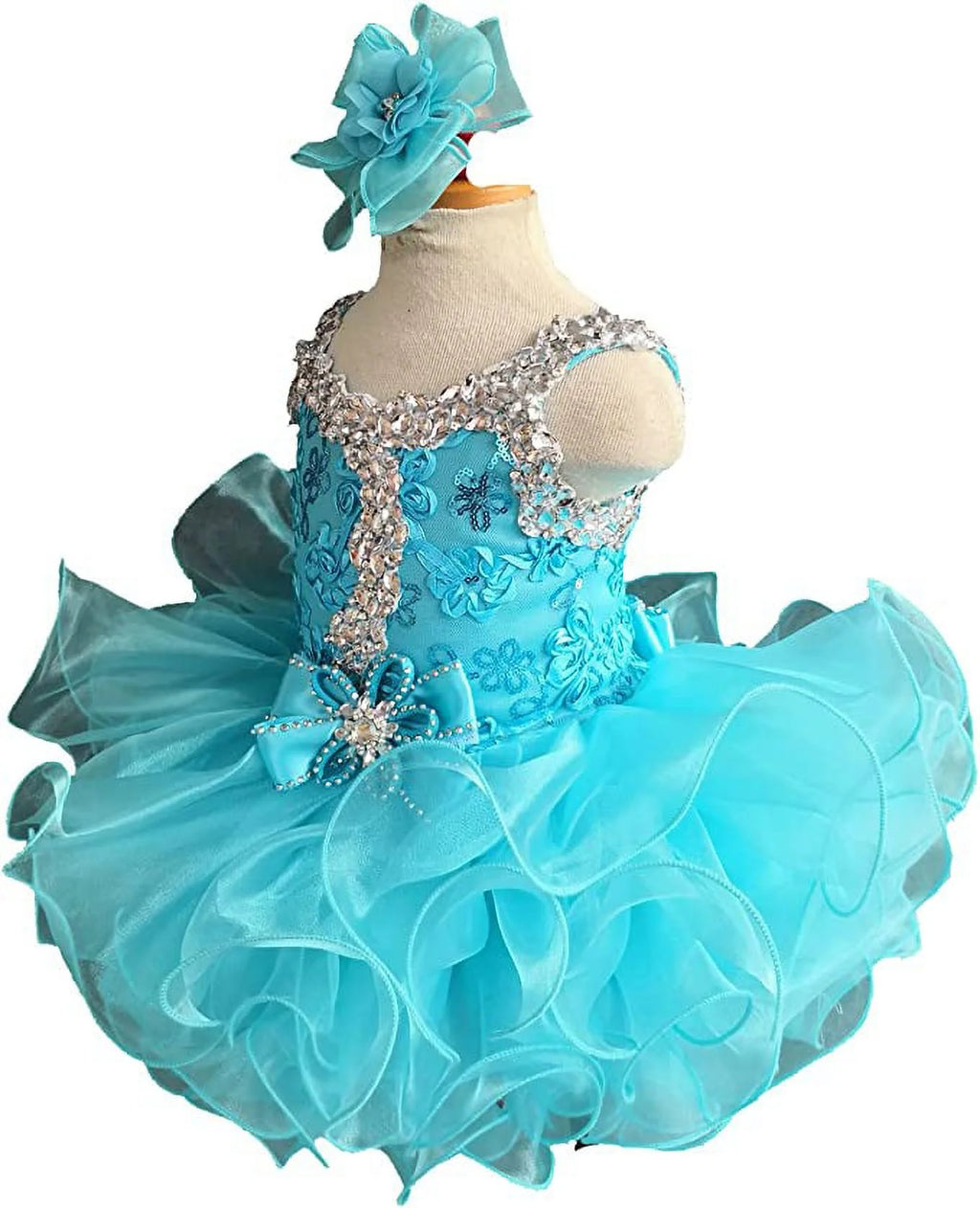 Blue Baby Girl's Pageant Dress Size 9-12M Z37018