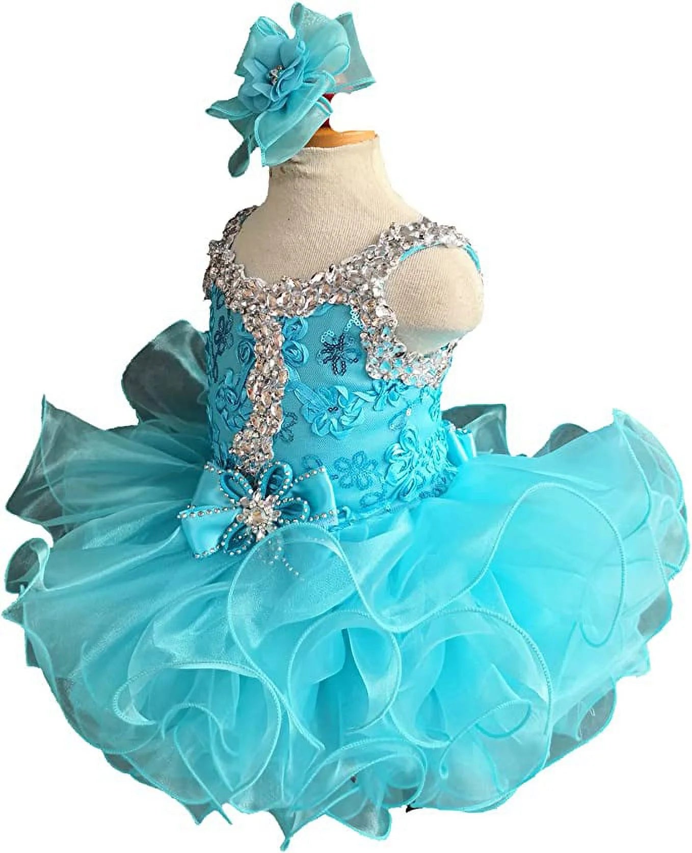 Blue Baby Girl's Pageant Dress Size 9-12M Z37018