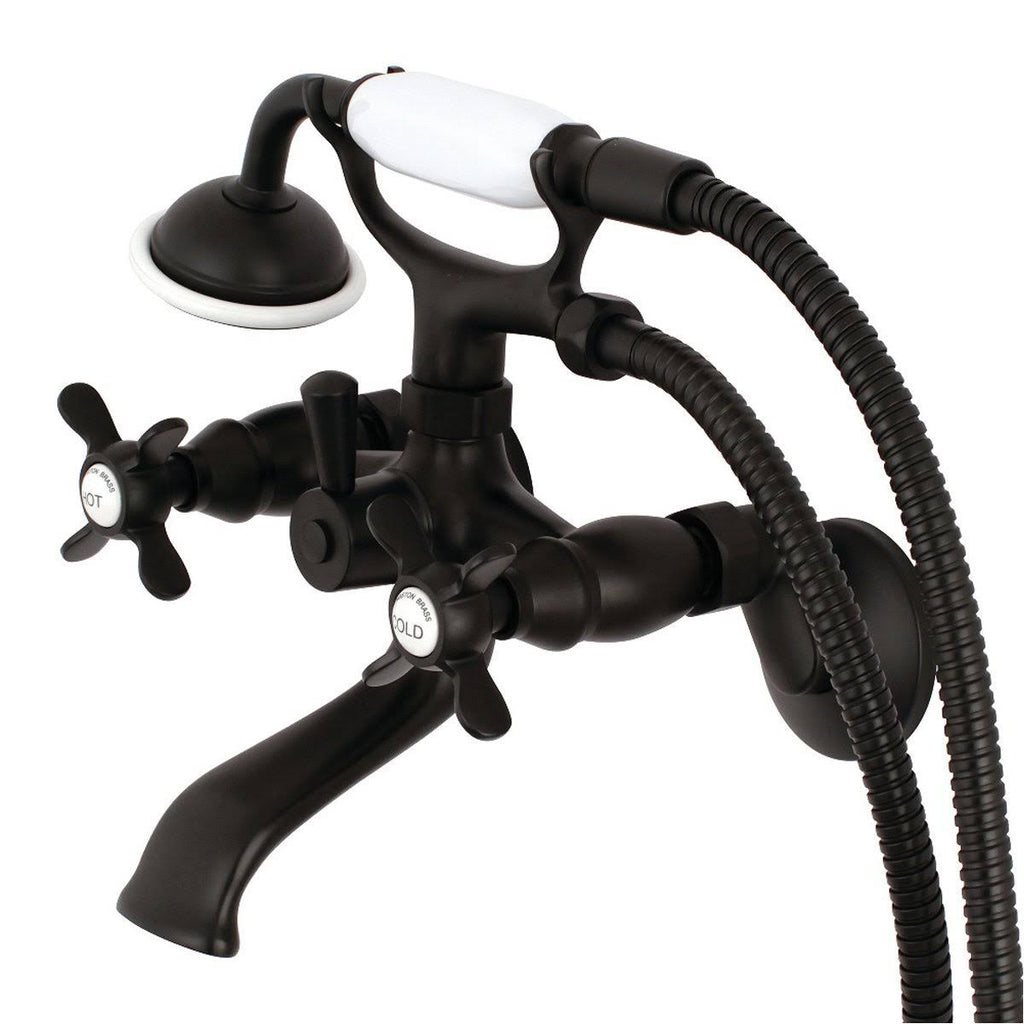 Brushed Brass Clawfoot Tub Faucet with Hand Shower W467458